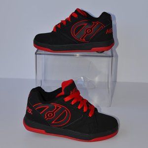 Heely's Kids Black and Red Skate Shoes Skateboarding Sneakers Size 4Y